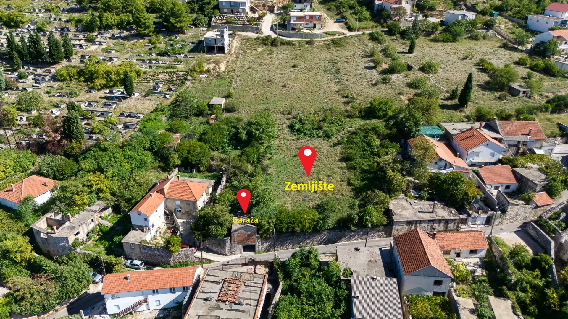 Zemljište Bjelušine — 2.348 m² s građevinskom dozvolom — 1 / 4